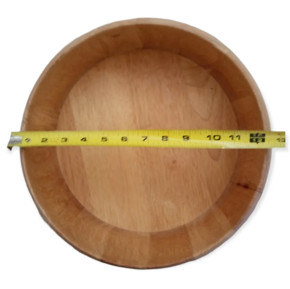 Crate and Barrel Wooden Bowl 12